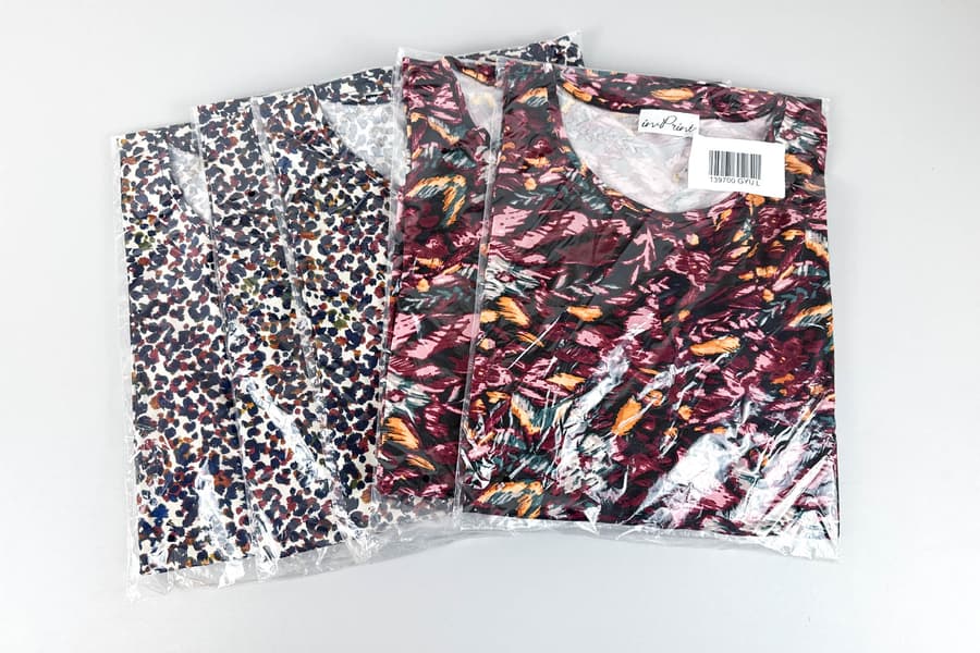 5 Damen T-Shirts In Print, Gr. L